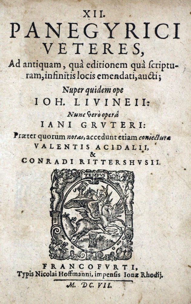 Große Abbildung Nr.1: 129-95 Gruter,J. (Hrsg.).: (Alte Drucke, Handschriften und Theologie)