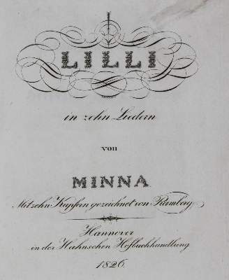 Bild Nr.1: 129-1035 Minna (d.i. M.Witte).: (Literatur und illustrierte Bücher bis 19.Jahrhundert)