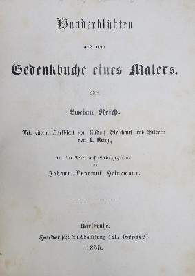 Bild Nr.1: 129-1060 Reich,L.: (Literatur und illustrierte Bücher bis 19.Jahrhundert)
