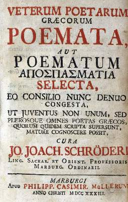 Bild Nr.1: 129-1077 Schröder,J.J.: (Literatur und illustrierte Bücher bis 19.Jahrhundert)