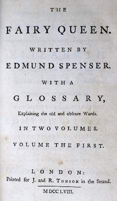 Bild Nr.1: 129-1086 Spenser,E.: (Literatur und illustrierte Bücher bis 19.Jahrhundert)