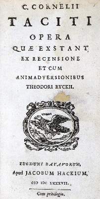 Bild Nr.1: 129-1089 Tacitus,C.: (Literatur und illustrierte Bücher bis 19.Jahrhundert)