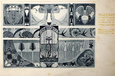 Bild Nr.1: 129-1218 Lyongrün,A.: (Jugendstil)