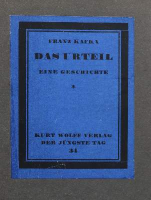 Bild Nr.1: 129-1220 Kafka,F.: (Literatur und illustrierte Bücher 20.Jahrhundert - Alte Literatur in modernen Ausgaben)