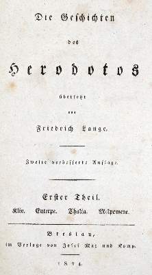 Bild Nr.1: 129-124 Herodot.: (Alte Drucke, Handschriften und Theologie)