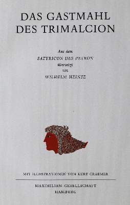 Bild Nr.1: 129-1255 Maximilian-Gesellschaft.: (Literatur und illustrierte Bücher 20.Jahrhundert - Alte Literatur in modernen Ausgaben)