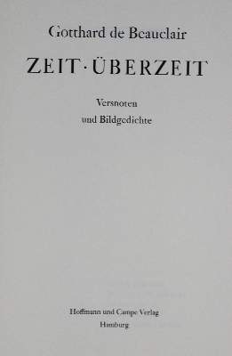 Bild Nr.1: 129-1275 Beauclair,G.de.: (Pressendrucke)
