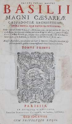 Bild Nr.1: 129-13 Basilius,C.: (Alte Drucke, Handschriften und Theologie)
