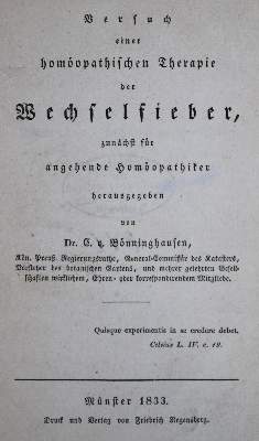 Bild Nr.1: 129-1378 Bönninghausen,C.v.: (Homöopathie)
