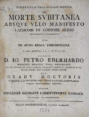 Bild Nr.1: 129-1403 Sammlung: (Medizin)