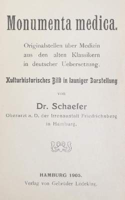 Bild Nr.1: 129-1404 Schaefer,(H.).: (Medizin)