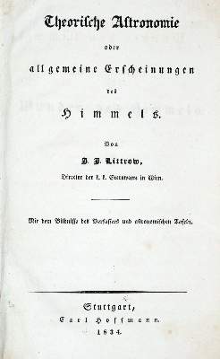 Bild Nr.1: 129-1442 Littrow,J.J.: (Verschiedene Gebiete - Varia, Astronomie)