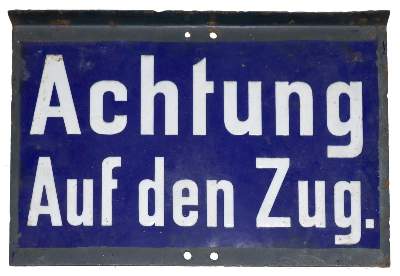 Bild Nr.1: 129-1457 Betriebsschilder.: (Verschiedene Gebiete - Varia, Eisenbahn)