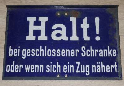 Bild Nr.2: 129-1457 Betriebsschilder.: (Verschiedene Gebiete - Varia, Eisenbahn)