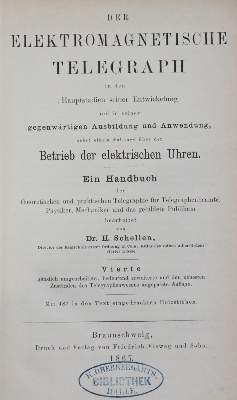 Bild Nr.1: 129-1461 Schellen,H.: (Verschiedene Gebiete - Varia, Elektrizität)