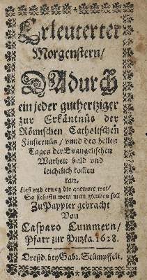 Bild Nr.1: 129-149 Kummer,K.: (Alte Drucke, Handschriften und Theologie)
