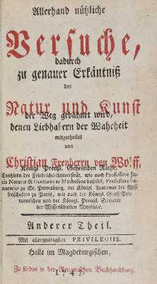 Bild Nr.1: 129-1498 Wolff,C.v.: (Verschiedene Gebiete - Varia)