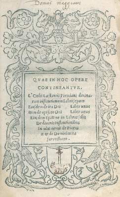 Bild Nr.1: 129-150 Lactantius,L.C.F.: (Alte Drucke, Handschriften und Theologie)