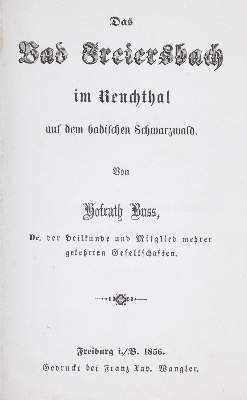 Bild Nr.1: 129-1578 Buss,(F.J.v.).: (Deutschland, Freiersbach, Bad)