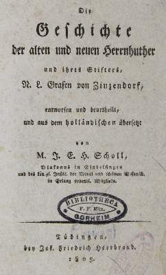Bild Nr.1: 129-1584 Scholl,J.E.H.: (Deutschland, Herrnhuter)
