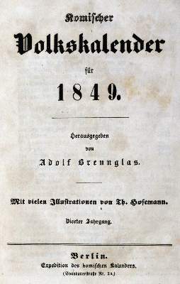 Bild Nr.1: 129-1626 (Glassbrenner,A.).: (Deutschland, Revolution 1848/49 - Vormärz - Politik)