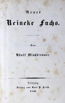 Bild Nr.1: 129-1627 Glassbrenner,A.: (Deutschland, Revolution 1848/49 - Vormärz - Politik)