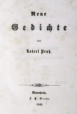 Bild Nr.1: 129-1630 Prutz,R.: (Deutschland, Revolution 1848/49 - Vormärz - Politik)