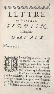 Bild Nr.1: 129-1685 Avaux,C.de Mesmes. u. A.de Sable Servien.: (Frankreich)