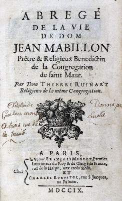 Bild Nr.1: 129-1690 Ruinart,T.: (Frankreich, Mabillon)