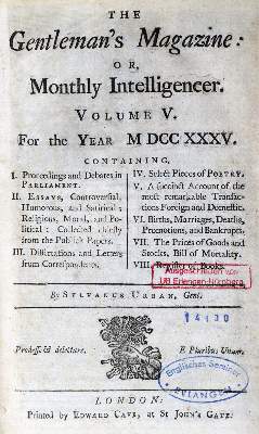 Bild Nr.1: 129-1795 Gentleman's Magazine, The,: (Verschiedene Länder - Geschichte)