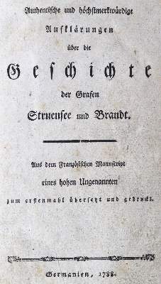 Bild Nr.1: 129-1902 (Falkenskjold,S.O.v.).: (Verschiedene Länder - Geschichte, Struensee)