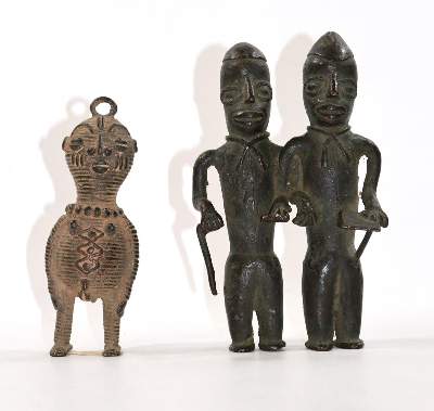 Bild Nr.1: 129-2045 Doppelfigur mit einer männlichen u.: (Afrika, Nigeria)