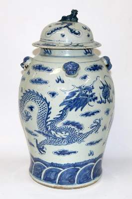 Bild Nr.1: 129-2062 China Deckelgefäß,: (Asiatika)