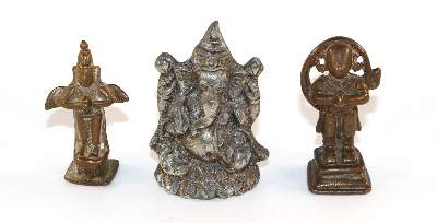 Bild Nr.1: 129-2076 Buddha und Ganesha.: (Asiatika, Skulpturen - Plastiken)
