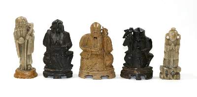 Bild Nr.1: 129-2083 Shou-Lou u.a.: (Asiatika, Skulpturen - Plastiken)