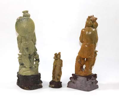 Bild Nr.2: 129-2085 Specksteinschnitzereien.: (Asiatika, Skulpturen - Plastiken)