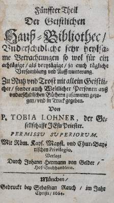 Bild Nr.1: 129-209 Sammlung: (Alte Drucke, Handschriften und Theologie)