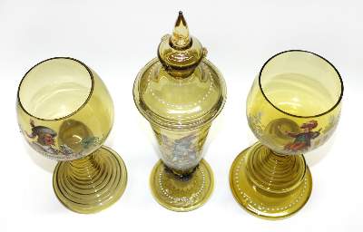 Bild Nr.2: 129-2101 Prächtiges Pokalglas: (Glas)