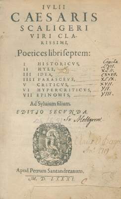 Bild Nr.1: 129-214 Scaliger, Julius Caesar.: (Alte Drucke, Handschriften und Theologie)