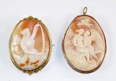 Bild Nr.1: 129-2161 Amor, Psyche u.: (Schmuck, Anhänger, Gemmen und Kameen)
