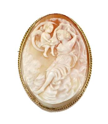 Bild Nr.1: 129-2163 Amor u. Psyche.: (Schmuck, Anhänger, Gemmen und Kameen)