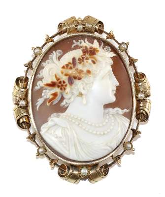 Bild Nr.1: 129-2171 Bacchantin.: (Schmuck, Anhänger, Gemmen und Kameen)