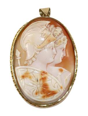 Bild Nr.1: 129-2188 Dionysos u. Mänade.: (Schmuck, Anhänger, Gemmen und Kameen)