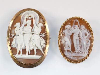 Bild Nr.1: 129-2190 Drei Grazien.: (Schmuck, Anhänger, Gemmen und Kameen)