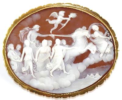 Bild Nr.1: 129-2215 Helios mit Kutsche.: (Schmuck, Anhänger, Gemmen und Kameen)
