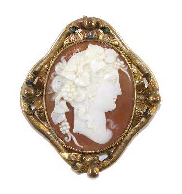 Bild Nr.1: 129-2229 Mänade/Bacchantin.: (Schmuck, Anhänger, Gemmen und Kameen)