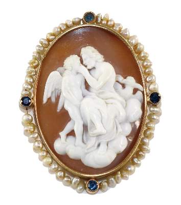 Bild Nr.1: 129-2250 Prachtkamee: (Schmuck, Anhänger, Gemmen und Kameen)