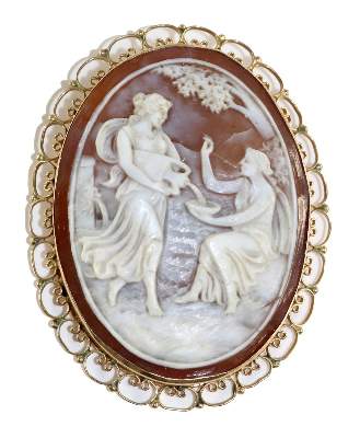 Bild Nr.1: 129-2256 Quellnymphe einer: (Schmuck, Anhänger, Gemmen und Kameen)