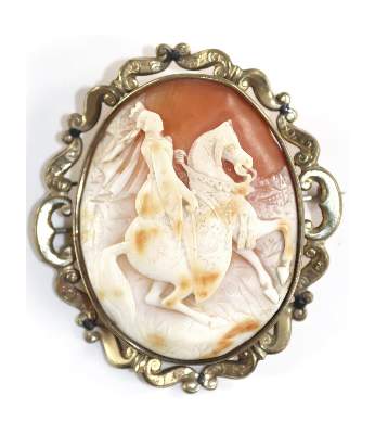 Bild Nr.1: 129-2262 Victoria zu Pferd.: (Schmuck, Anhänger, Gemmen und Kameen)