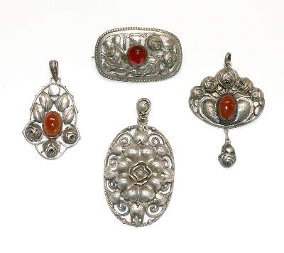 Bild Nr.1: 129-2268 Jugendstilanhänger.: (Schmuck, Anhänger)